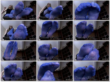 Blue Pantyhose Feet Worship Blue Pantyhose Feet Worship