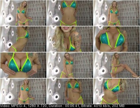 Miss London Lix - Shiny Bikini Drain 2 Miss London Lix - Shiny Bikini Drain 2