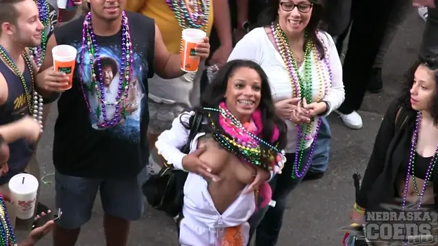 Poster: Mardi Gras 2017 From Our Bourbon Street Apartment Girls Flashing For Beads Poster: Mardi Gras 2017 From Our Bourbon Street Apartment Girls Flashing For Beads