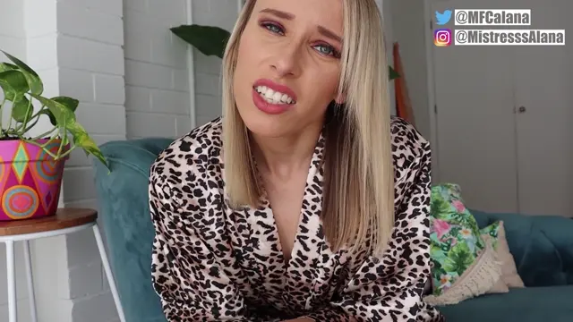 Poster: Mistress Alana – Sissy blackmail-fantasy by Step-m0m