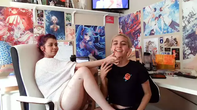 Poster: Rubie and Saph - Watching Porn Together