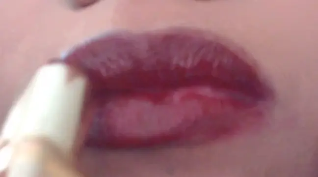 Poster: Applying Red Lipstick Pucker Up Poster: Applying Red Lipstick Pucker Up